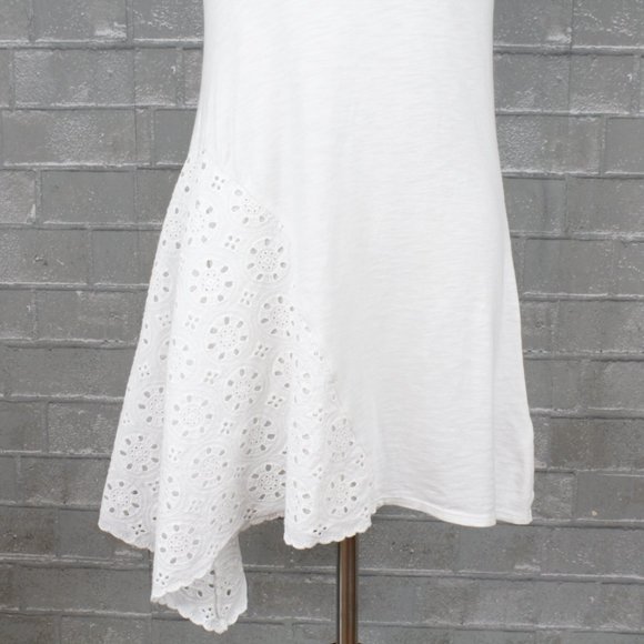 Anthro Leifnotes Asymmetrical White Tank Top - Picture 3 of 12